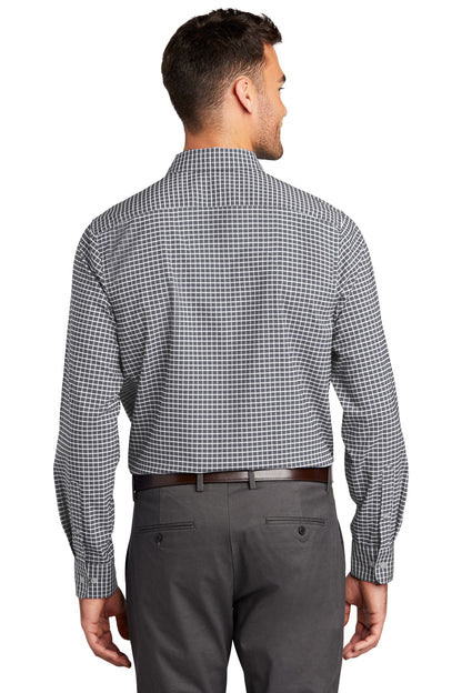 Graphite/White Port Authority City Stretch Shirt W680