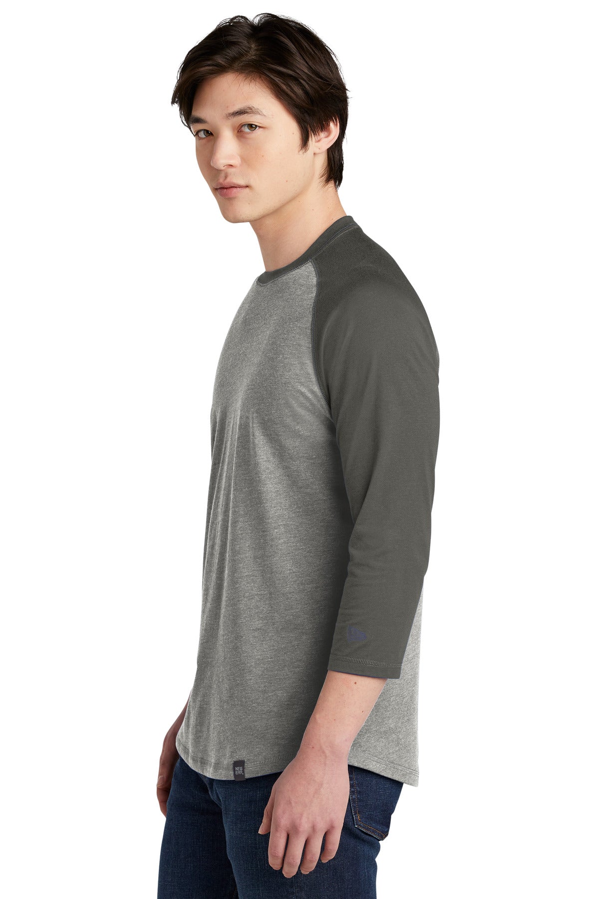 Graph/Lt GrphT New Era Heritage Blend 3/4-Sleeve Baseball Raglan Tee. NEA104