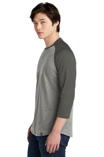 Graph/Lt GrphT New Era Heritage Blend 3/4-Sleeve Baseball Raglan Tee. NEA104