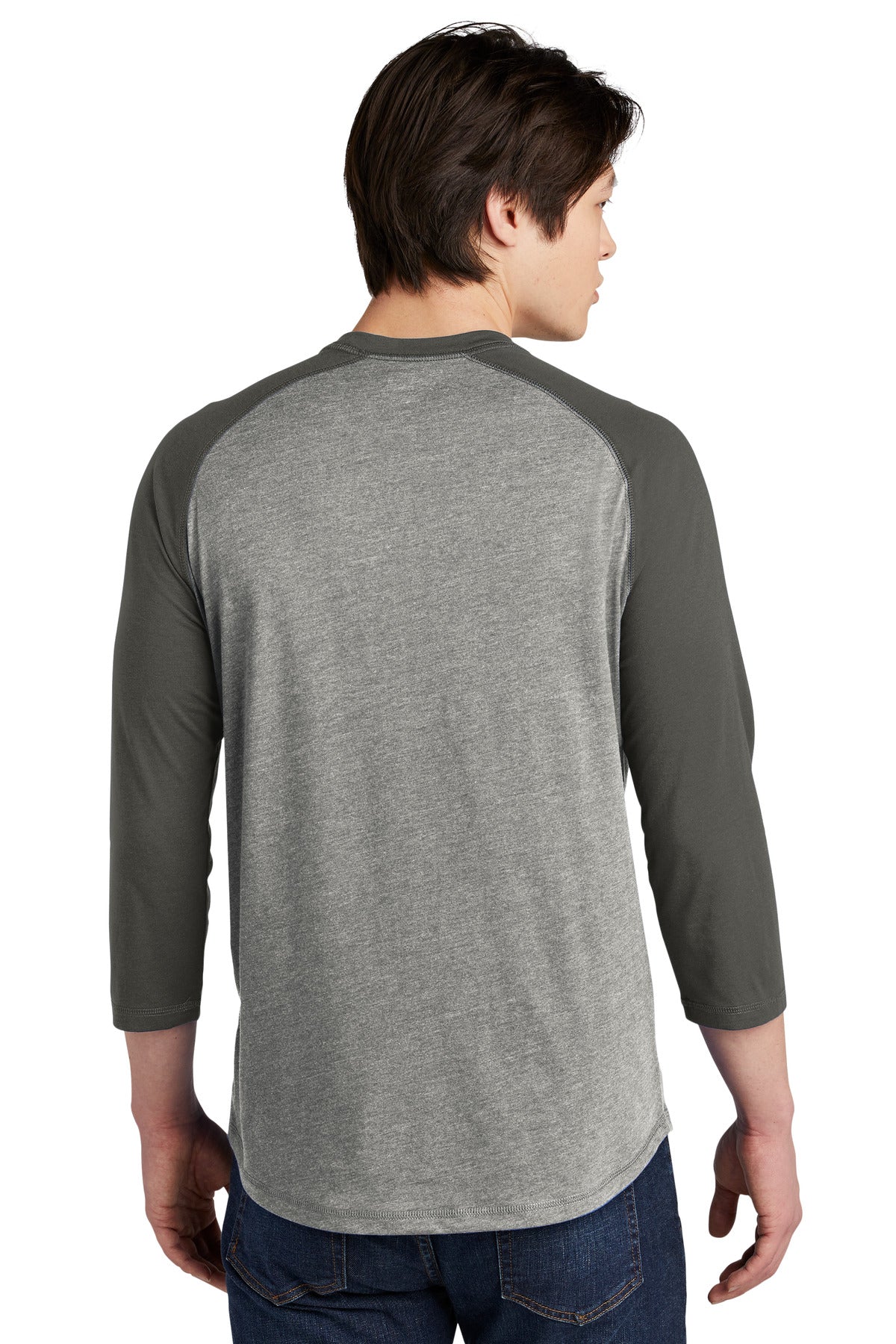 Graph/Lt GrphT New Era Heritage Blend 3/4-Sleeve Baseball Raglan Tee. NEA104