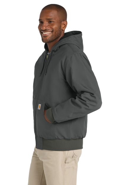Gravel Carhartt Quilted-Flanne-Lined Duck Active Jac. CT106677