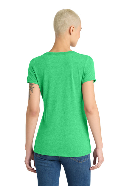 Green Frost District Women's Perfect Tri V-Neck Tee. DM1350L