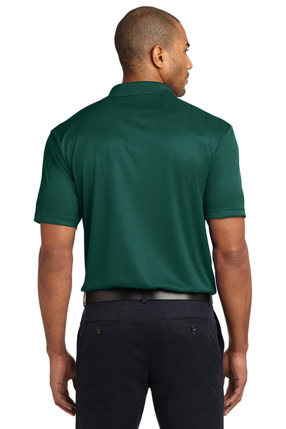 Green Glen Port Authority Performance Fine Jacquard Polo. K528