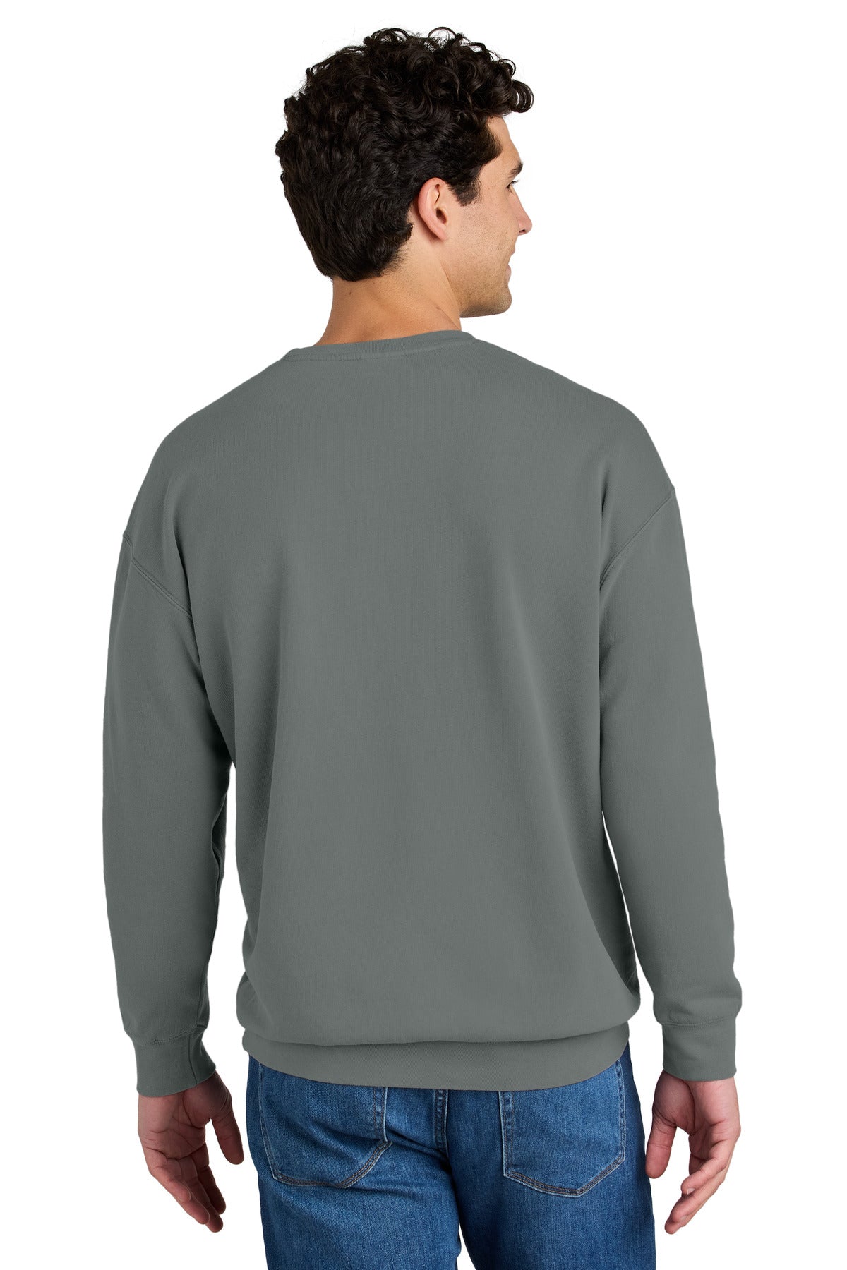 Grey Comfort Colors Lightweight Crewneck Sweatshirt 1466