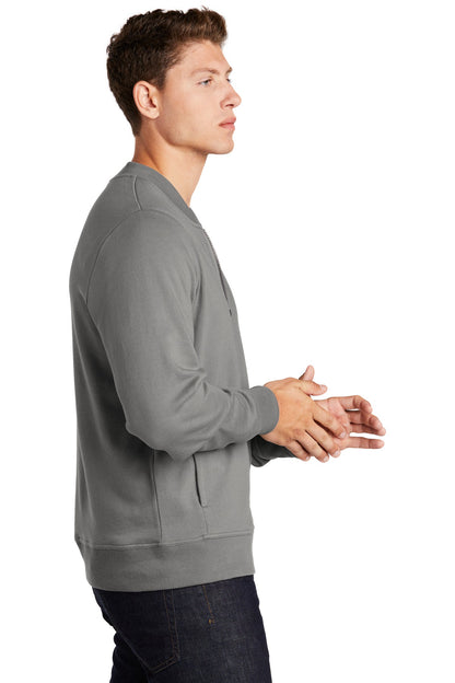 Grey Concrete Sport-Tek Lightweight French Terry Bomber. ST274