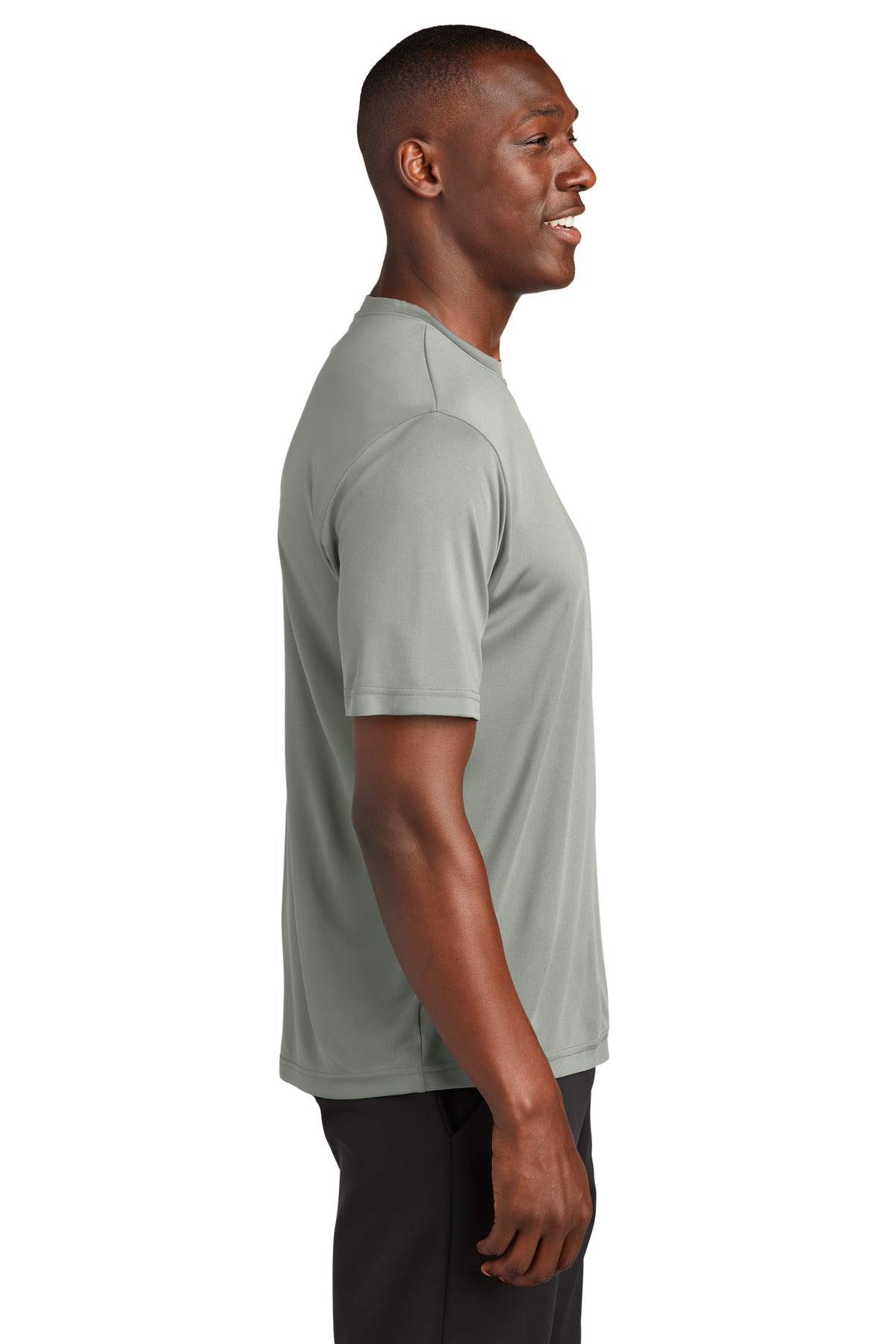 Grey Concrete Sport-Tek Tall PosiCharge Competitor Tee. TST350