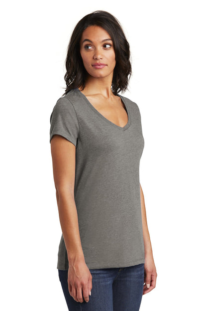 Grey Frost District Women's Very Important Tee V-Neck. DT6503
