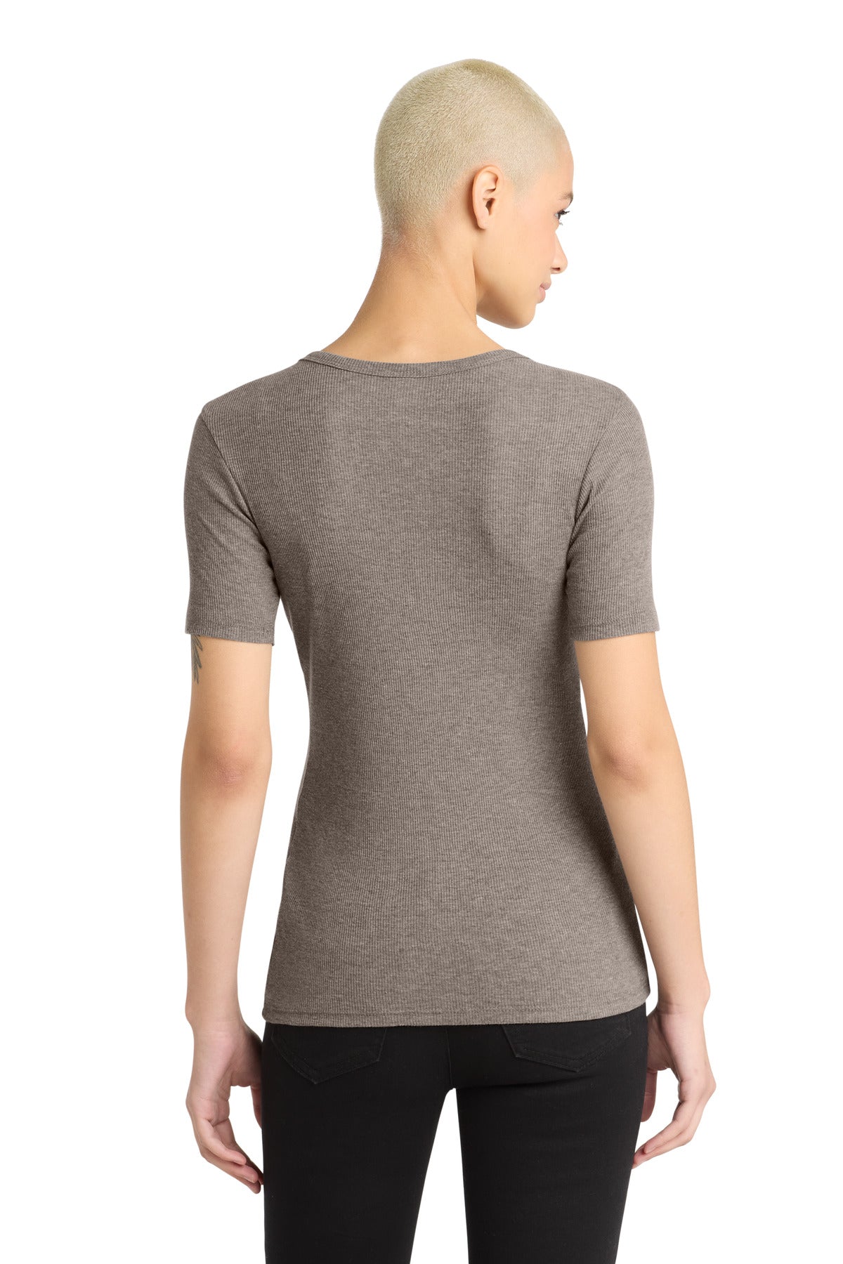 Grey Frost District Women's V.I.T. Rib Scoop Neck Tee DT6020