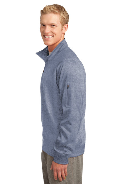 Grey Heather Sport-Tek Tech Fleece 1/4-Zip Pullover. F247
