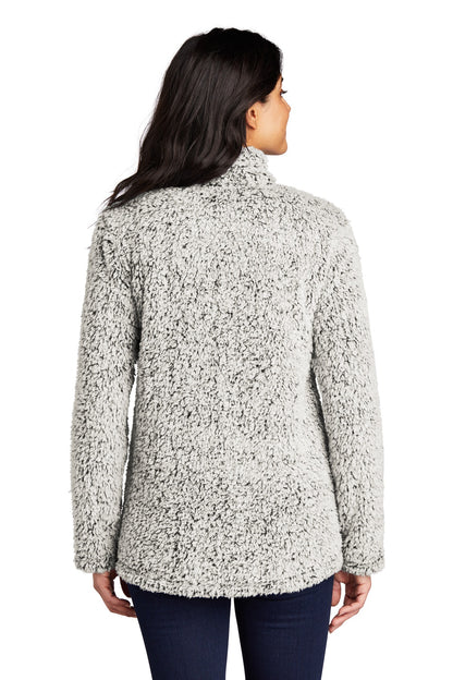Grey Hthr Port Authority Women's Cozy 1/4-Zip Fleece L130