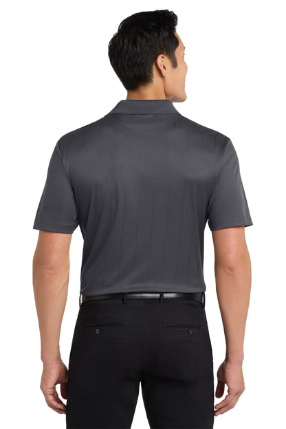 Grey Smoke Port Authority Performance Fine Jacquard Polo. K528