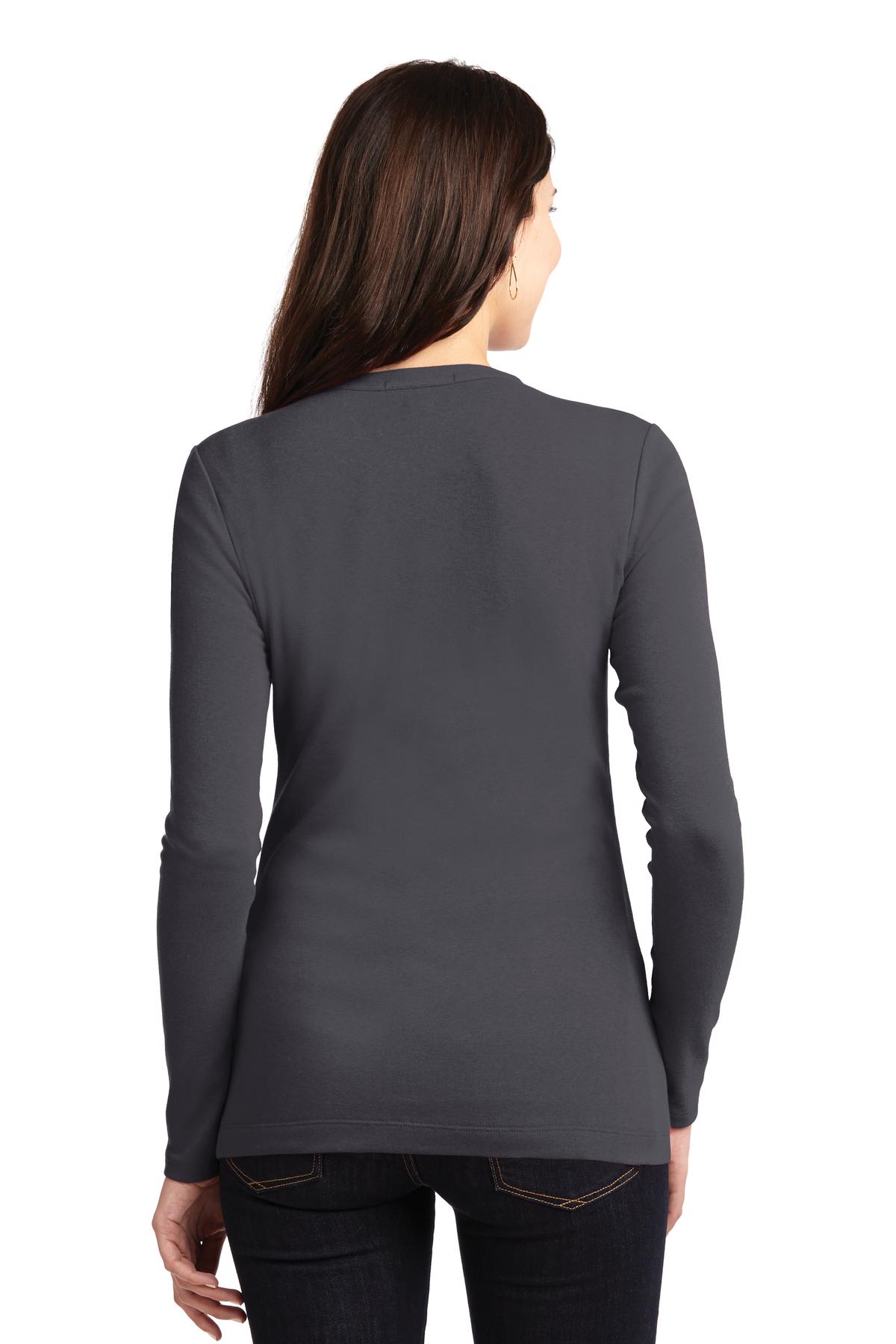 Grey Smoke Port Authority Women's Concept Stretch Button-Front Cardigan. LM1008