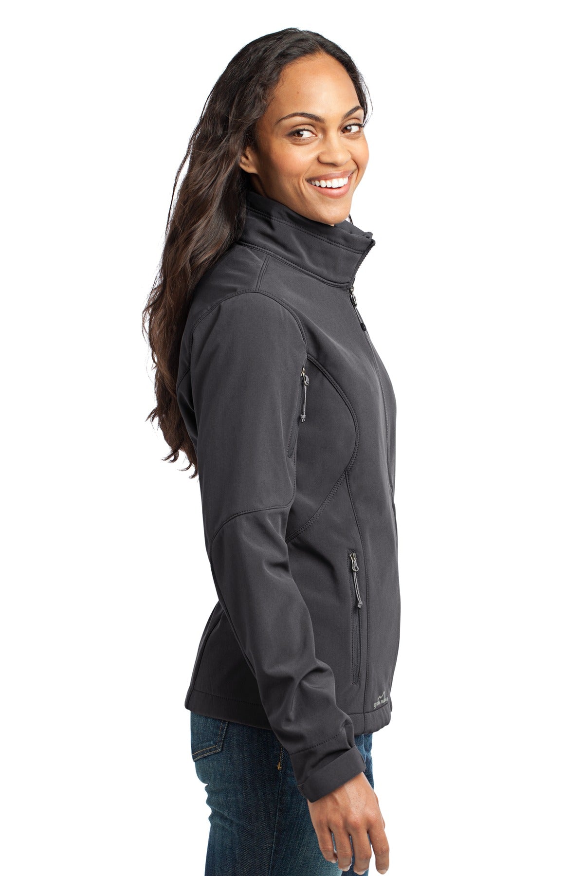 Grey Steel Eddie Bauer Women's Soft Shell Jacket. EB531
