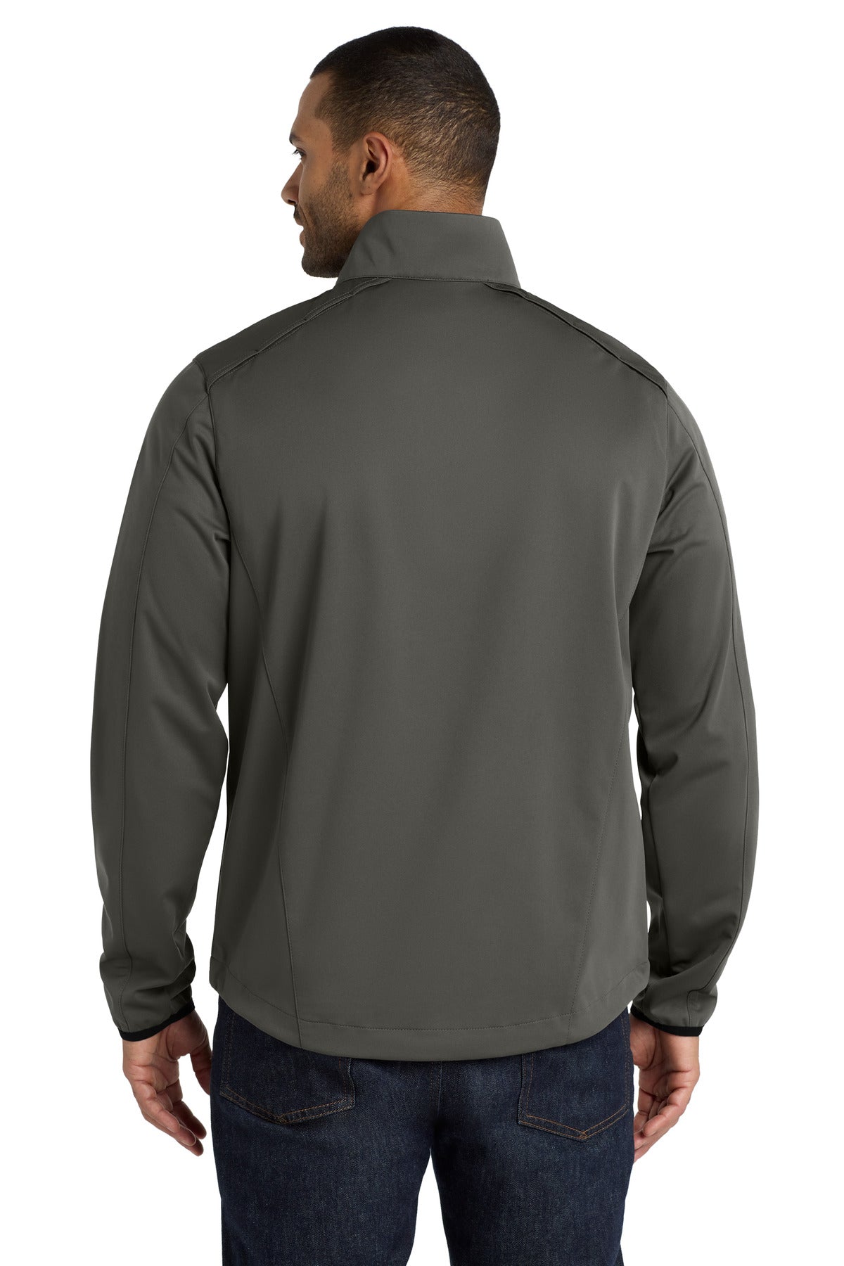 Grey Steel Port Authority Active 1/2-Zip Soft Shell Jacket. J716