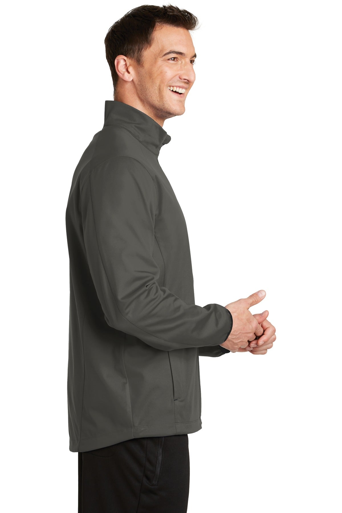 Grey Steel Port Authority Active Soft Shell Jacket. J717