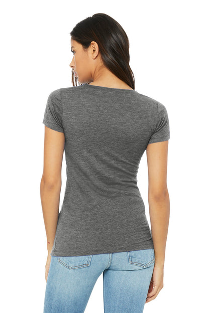 Grey TB BELLA+CANVAS Women's Triblend Short Sleeve Tee. BC8413