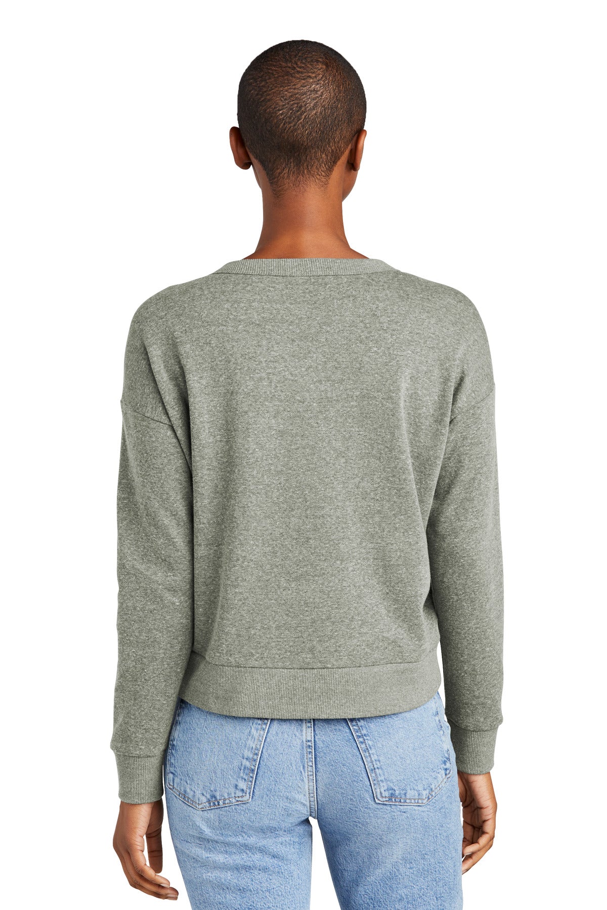 GreyFrost District Women's Perfect Tri Fleece V-Neck Sweatshirt DT1312