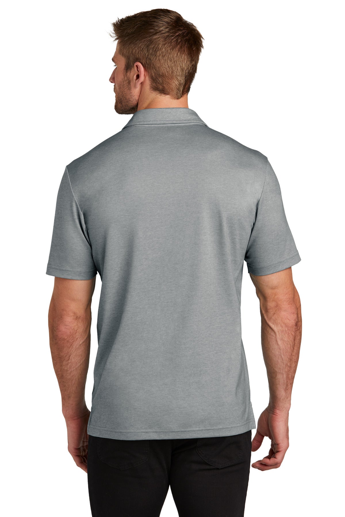 GreyHthr TravisMathew Sunsetters Pocket Polo TM1MZ344