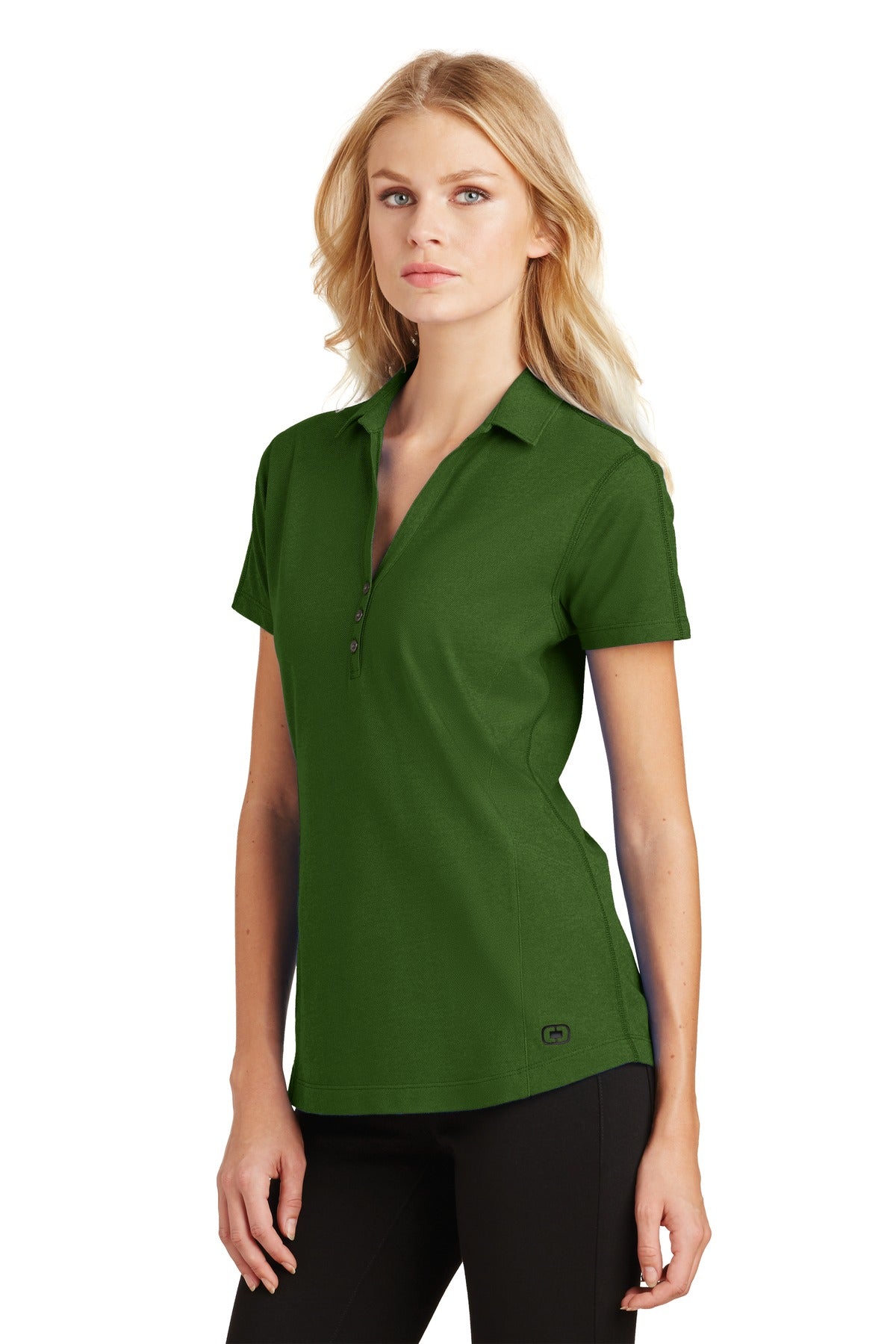 Gridiron Green OGIO Women's Onyx Polo. LOG126