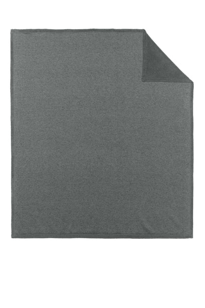 GrySmkHthr Port Authority Arc Sweater Fleece Blanket BP46