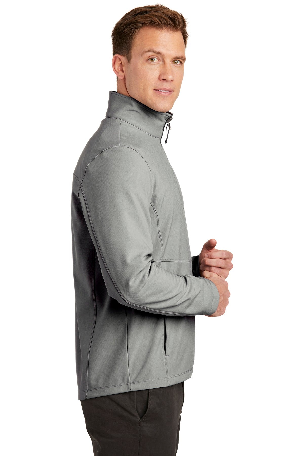 Gusty Grey Port Authority Collective Soft Shell Jacket. J901