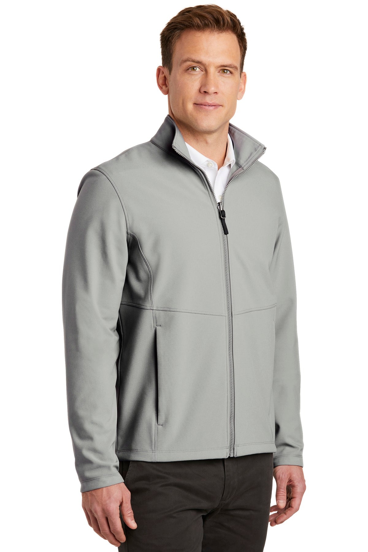 Gusty Grey Port Authority Collective Soft Shell Jacket. J901