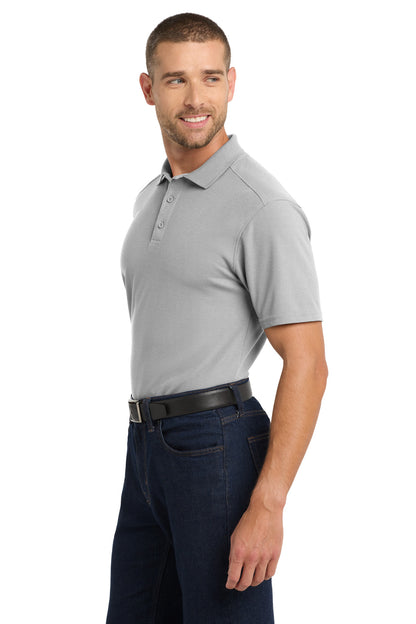 Gusty Grey Port Authority EZPerformance Pique Polo. K600