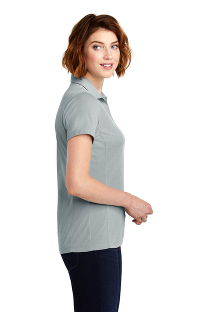 Gusty Grey Port Authority Women's Poly Oxford Pique Polo. LK582