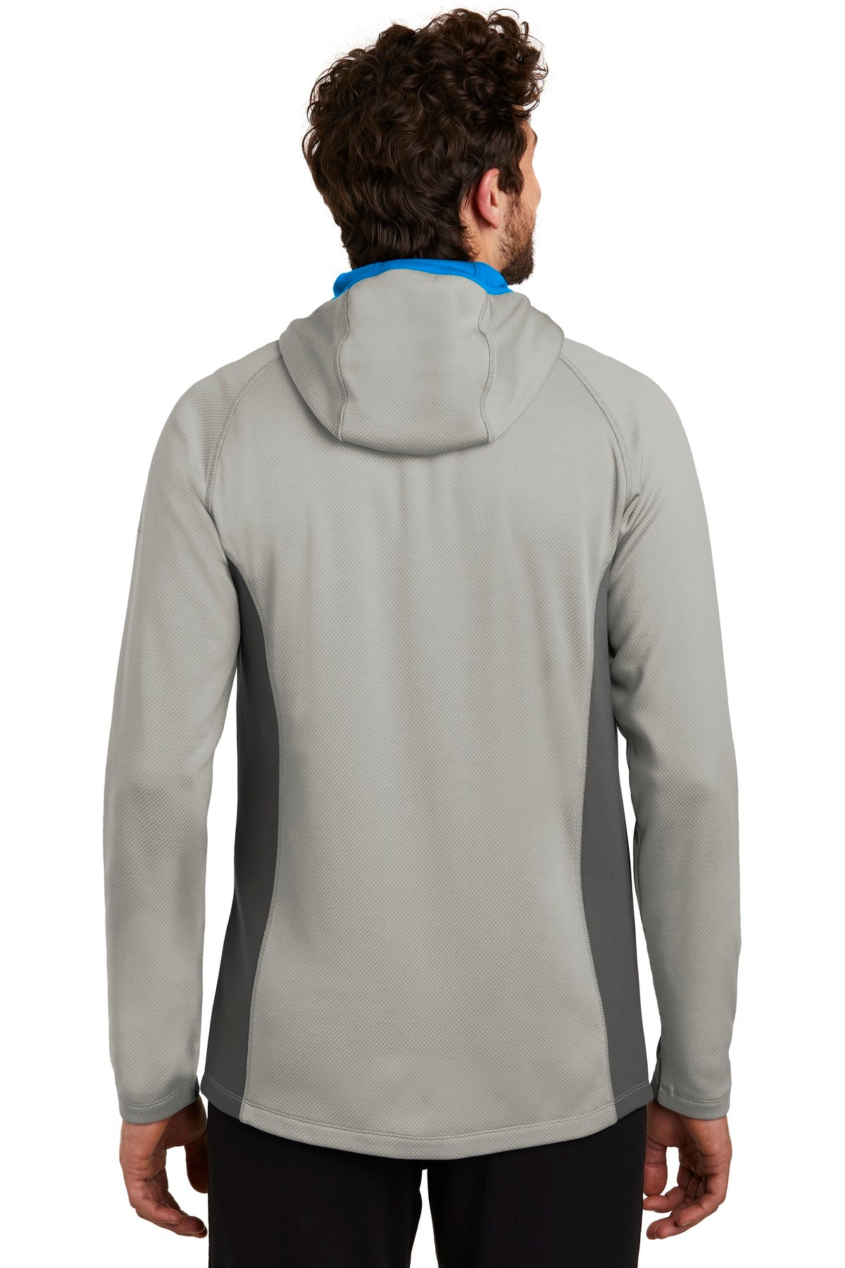 Gy Cld/GS/ExBl Eddie Bauer Sport Hooded Full-Zip Fleece Jacket. EB244