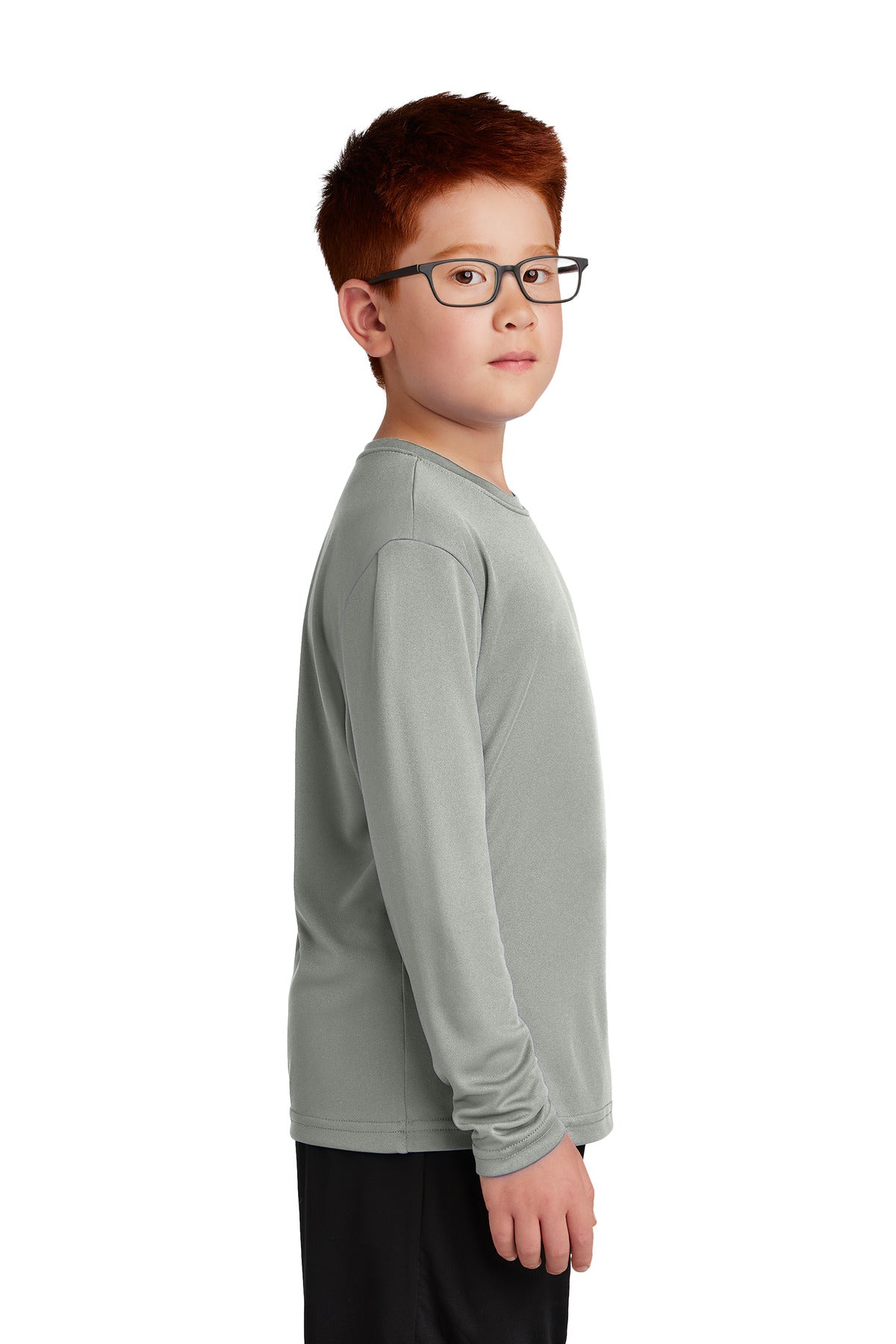 GyConcrete Sport-Tek Youth Long Sleeve PosiCharge Competitor Tee. YST350LS