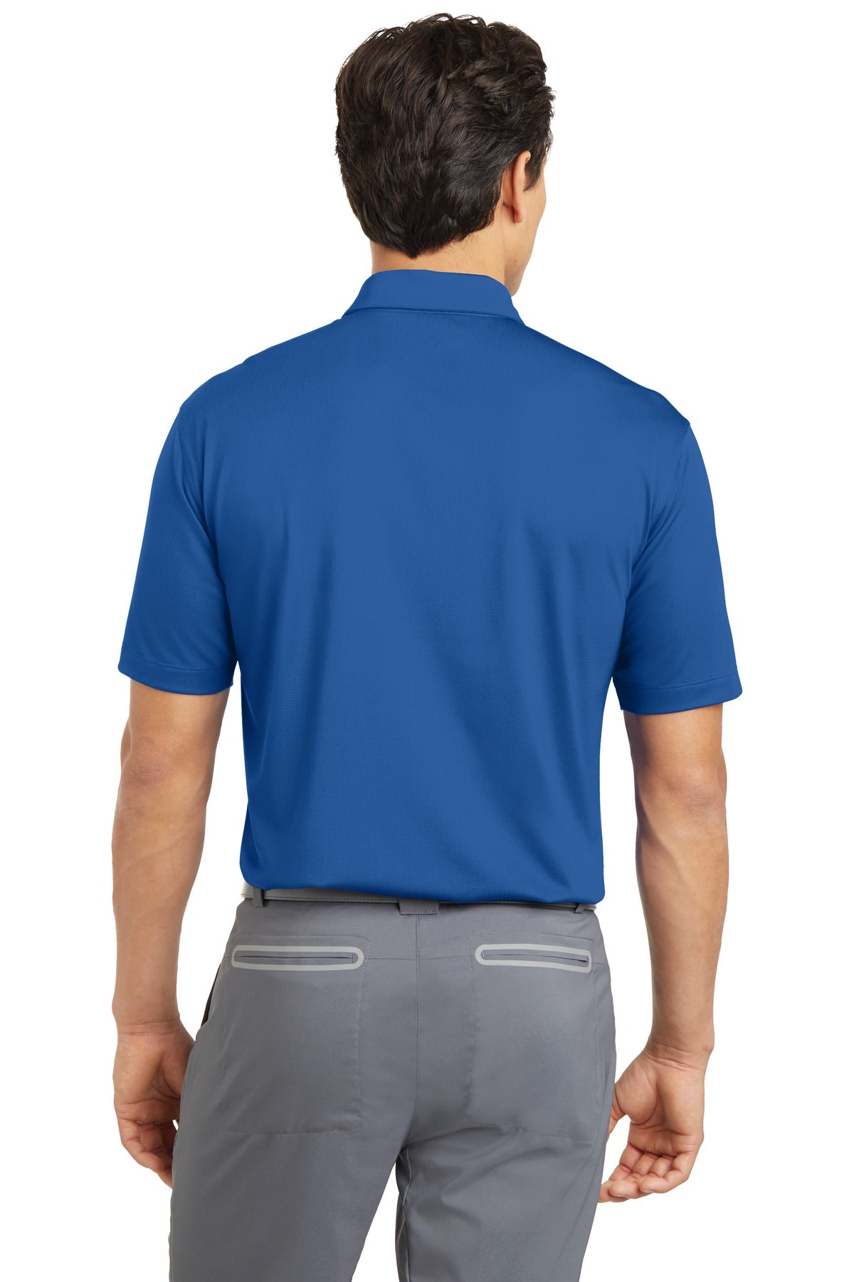 Gym Blue Nike Dri-FIT Vertical Mesh Polo. 637167