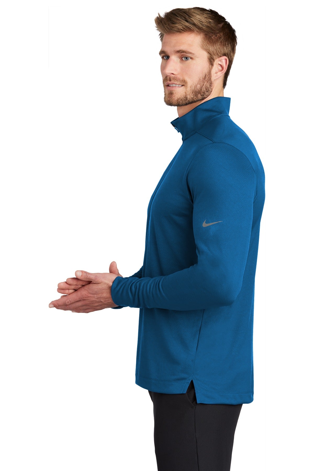 Gym Blue Nike Dry 1/2-Zip Cover-Up NKBV6044