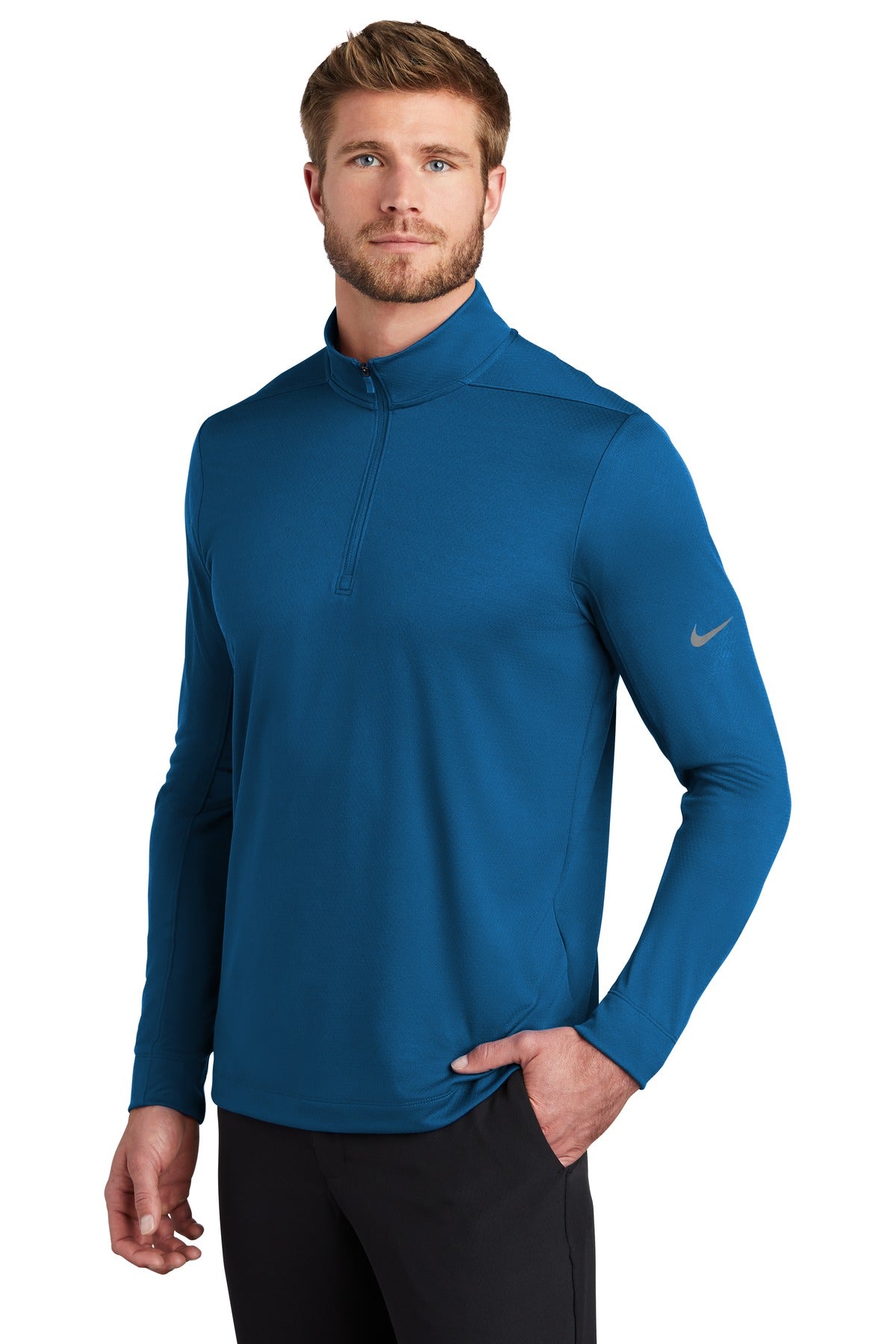 Gym Blue Nike Dry 1/2-Zip Cover-Up NKBV6044