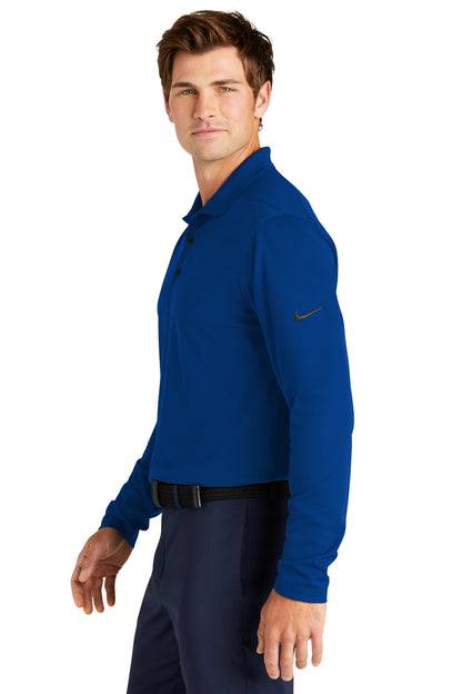 GymBlue Nike Dri-FIT Micro Pique 2.0 Long Sleeve Polo NKDC2104
