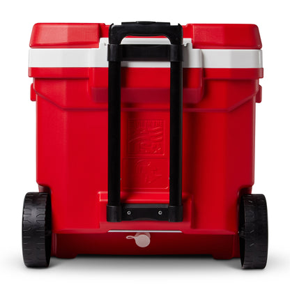 White-Red Star Igloo® Profile II 60 Qt Roller Cooler