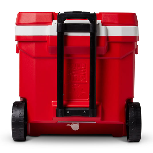 White-Red Star Igloo® Profile II 60 Qt Roller Cooler