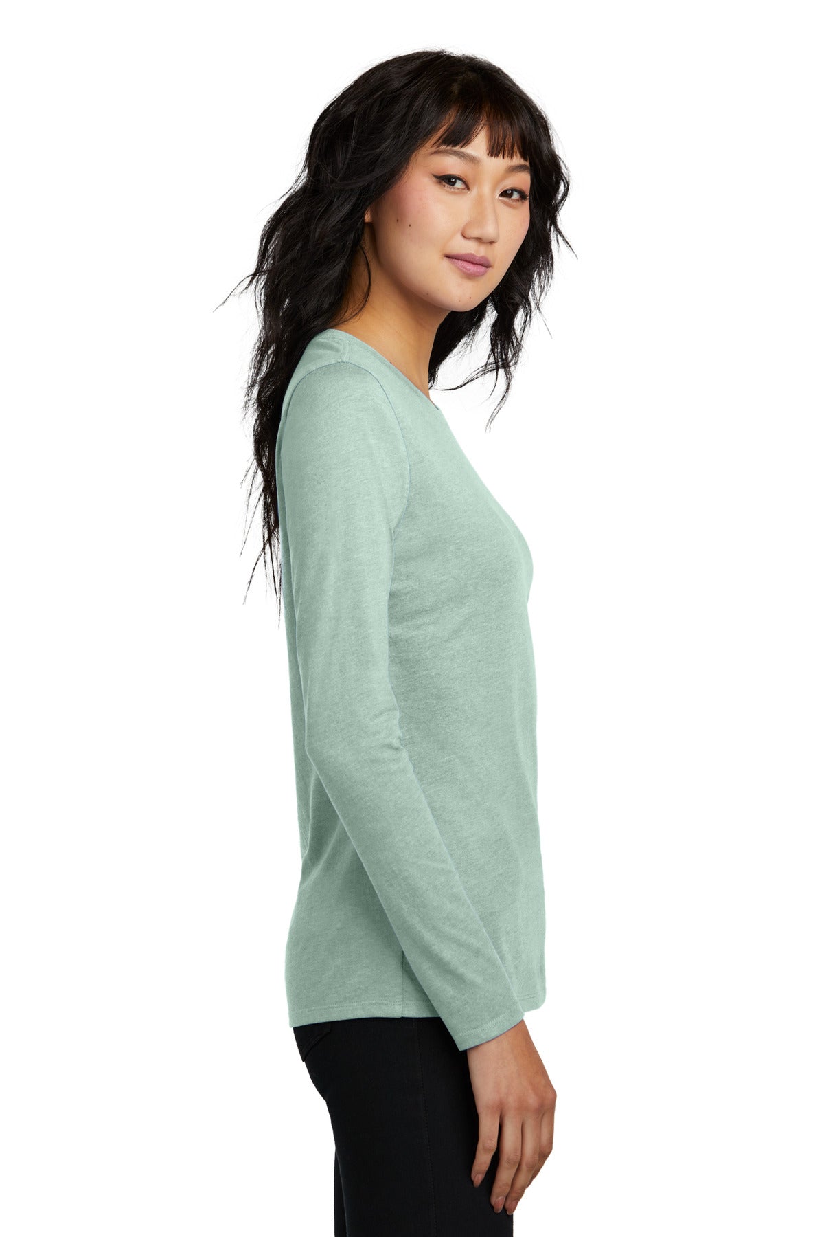 HdDstySage District Women's Perfect Blend CVC Long Sleeve Tee DT110