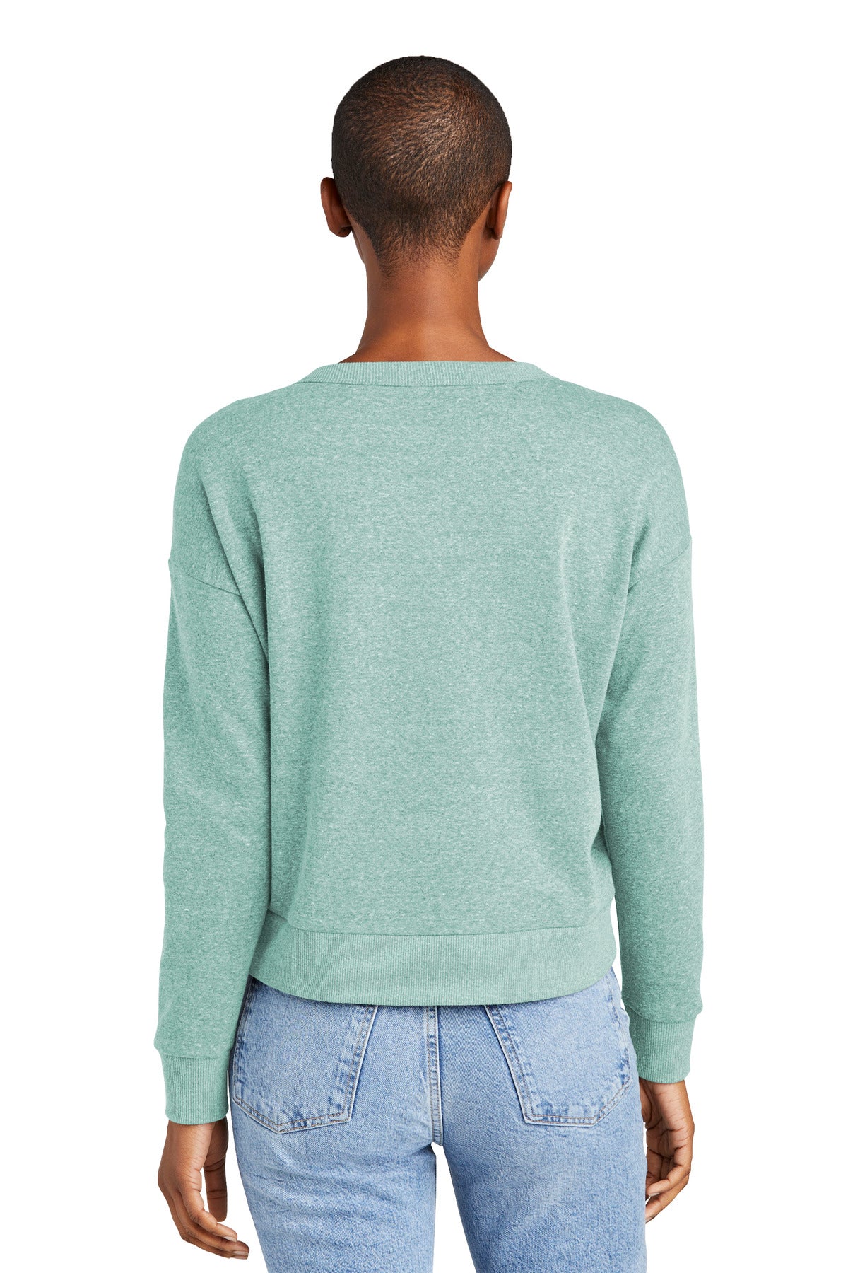 HdEuclpsBl District Women's Perfect Tri Fleece V-Neck Sweatshirt DT1312