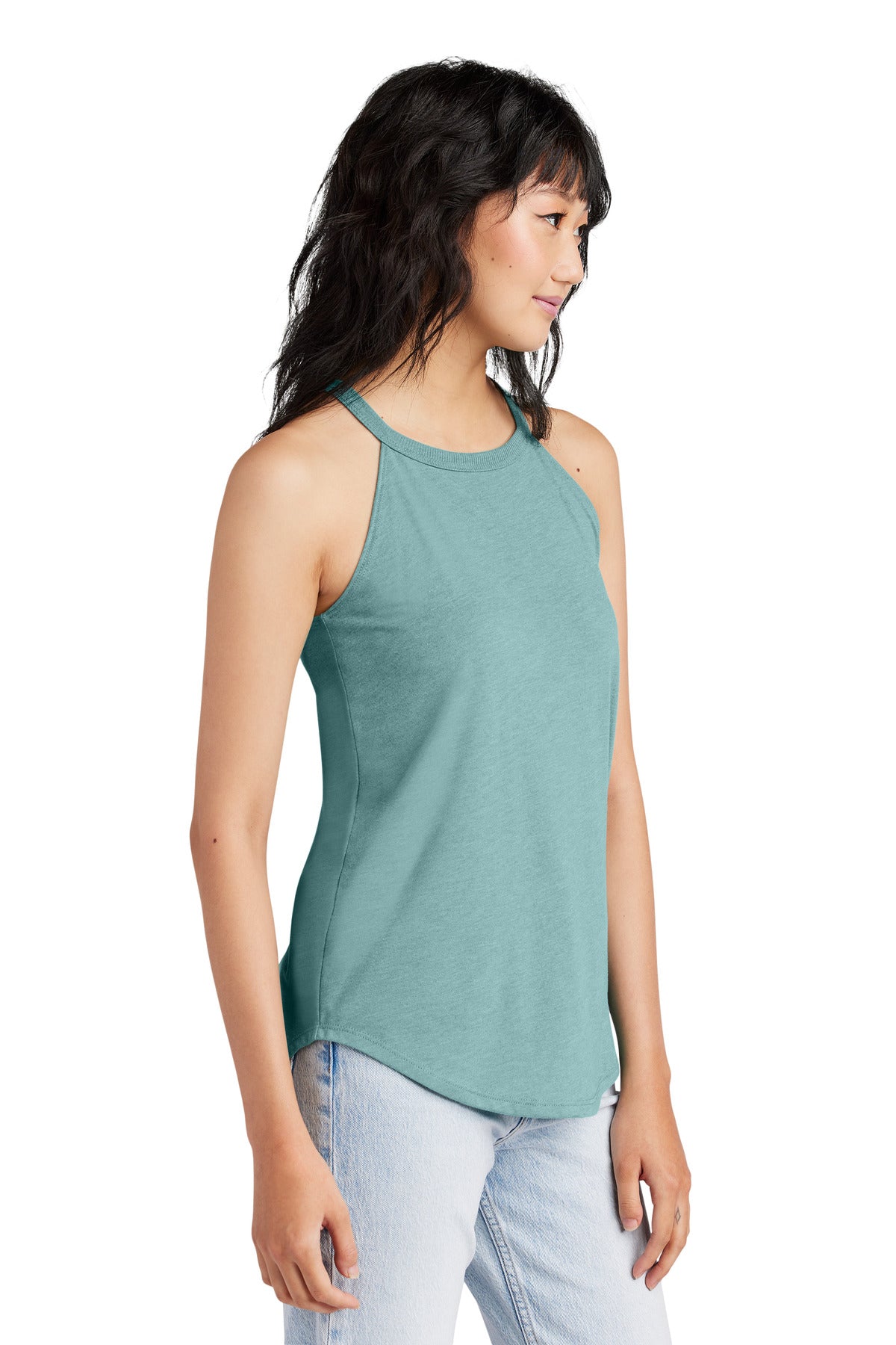 HdEuclpsBl District Women's Perfect Tri Rocker Tank. DT137L