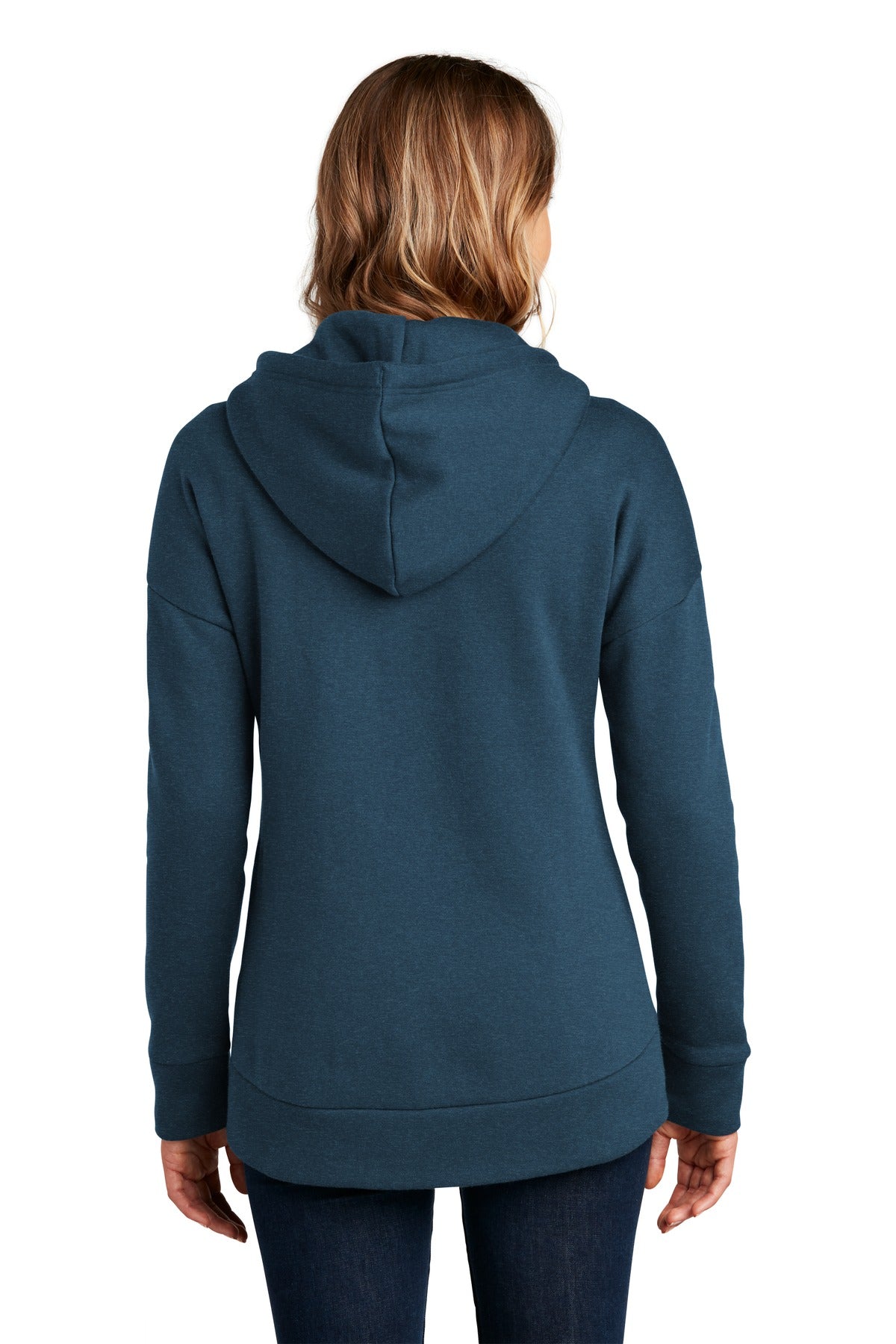 He Poseidon Bl District Women's Perfect Weight Fleece Drop Shoulder Full-Zip Hoodie DT1104