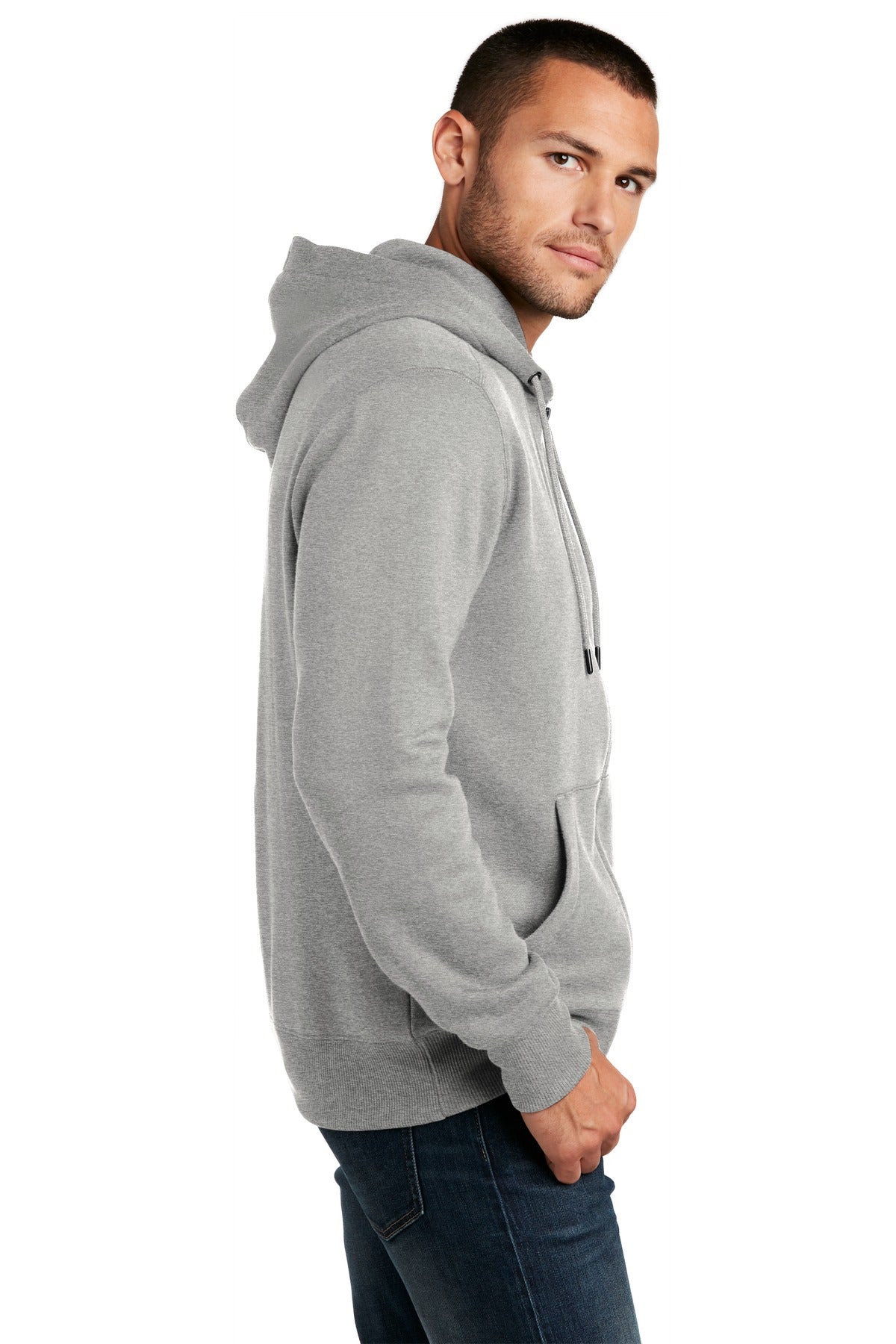 He Steel District Perfect Weight Fleece Full-Zip Hoodie DT1103