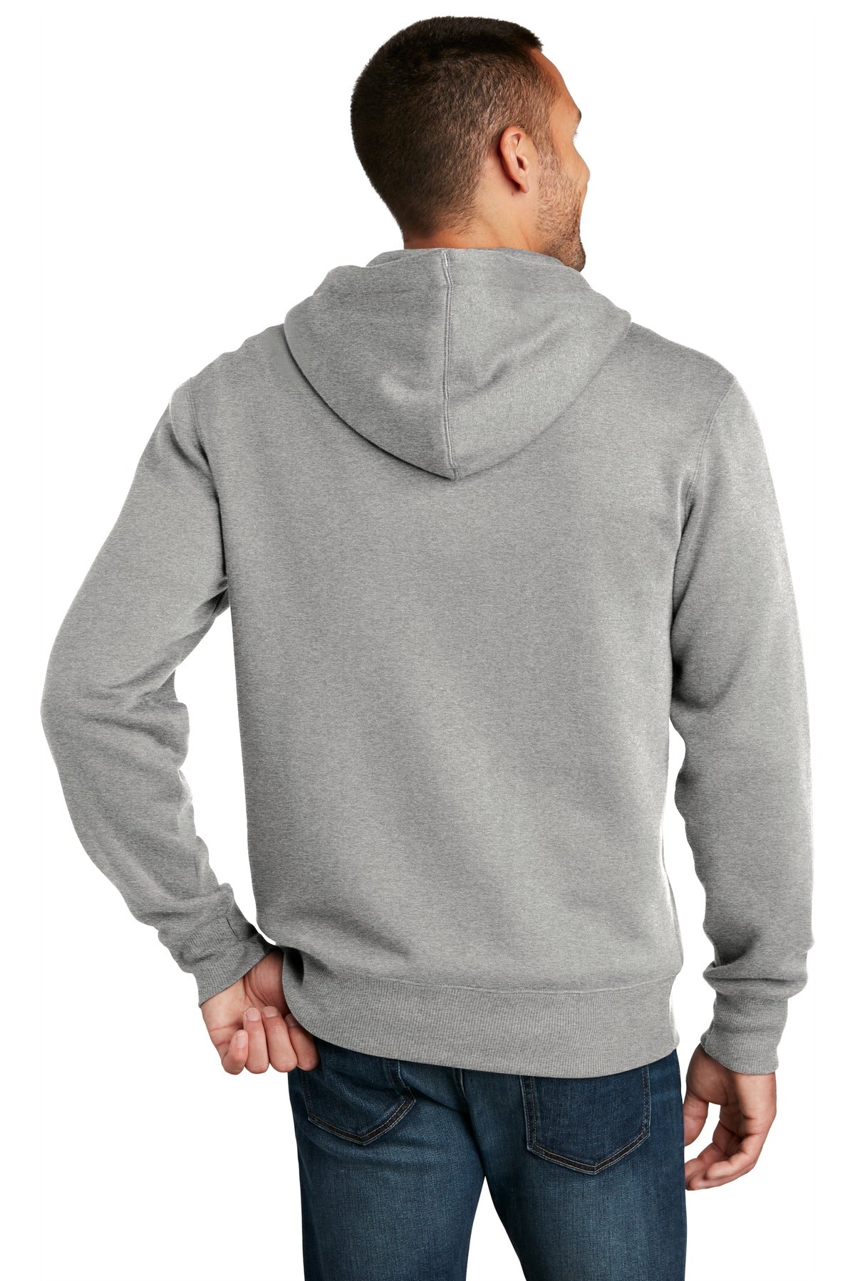 He Steel District Perfect Weight Fleece Full-Zip Hoodie DT1103