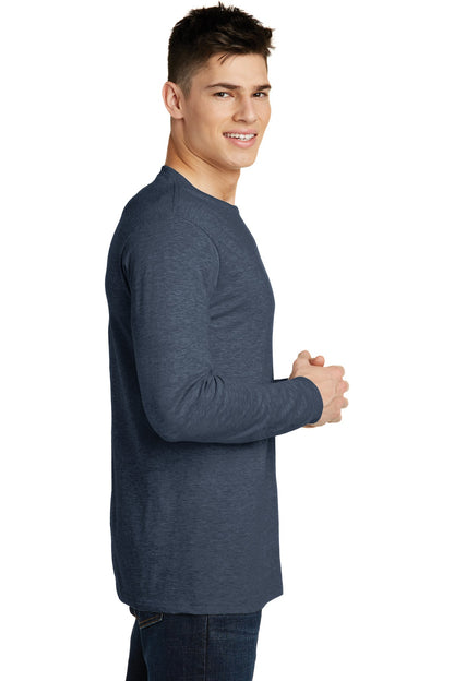 Heathered Navy District Very Important Tee Long Sleeve. DT6200