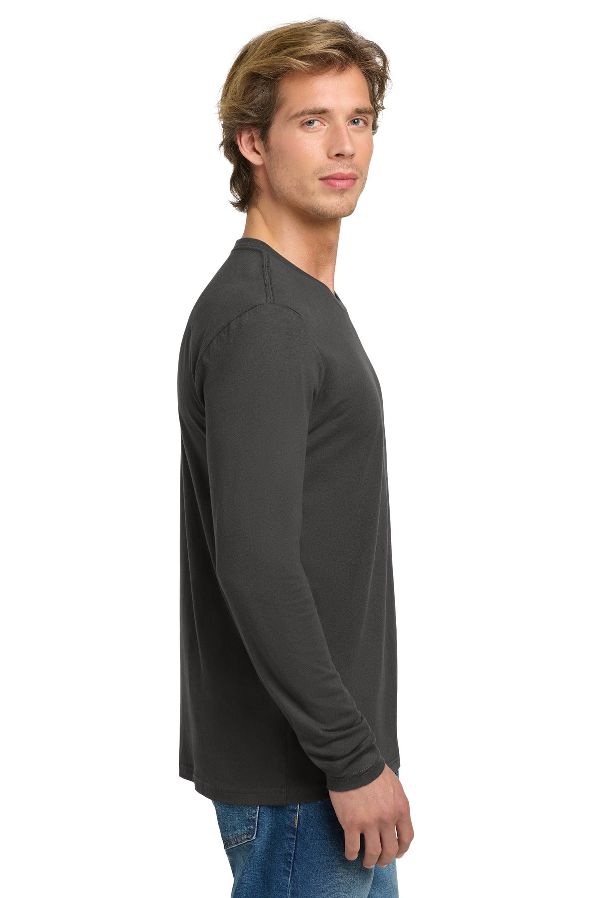 HeavyMetal Next Level Apparel Cotton Long Sleeve Tee. NL3601