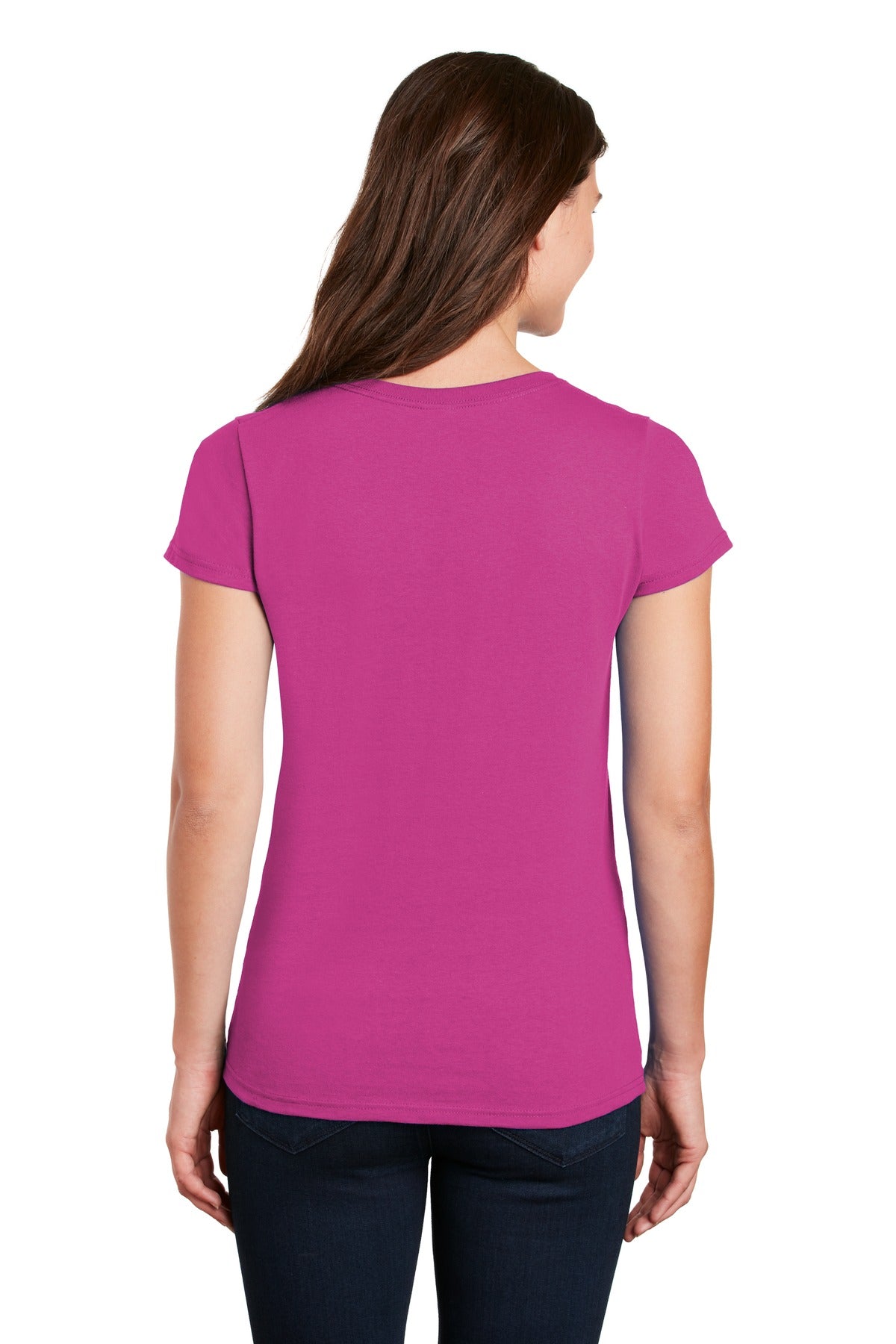 Heliconia Gildan Women's Heavy Cotton 100% Cotton V-Neck T-Shirt. 5V00L