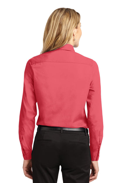 Hibiscus Port Authority Women's Long Sleeve Easy Care Shirt. L608