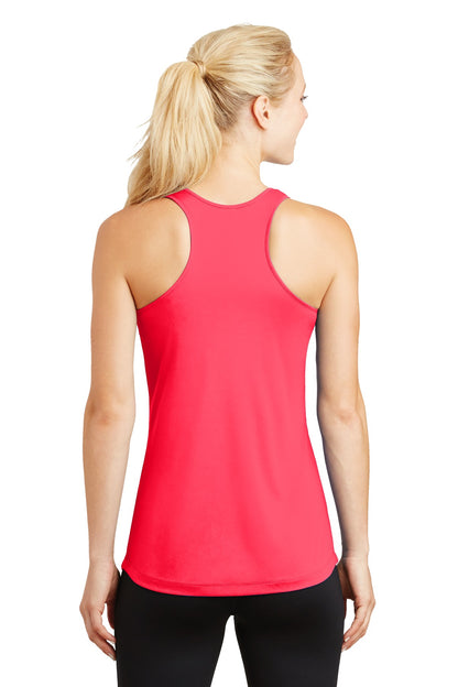 Hot Coral Sport-Tek Women's PosiCharge Competitor Racerback Tank. LST356