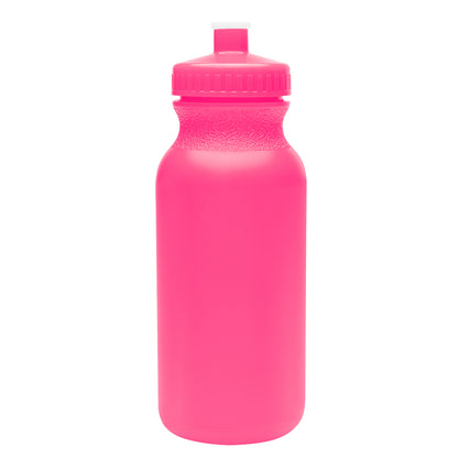 HOT PINK 20 Oz. Thrive Bike Bottle Colors plain grouped