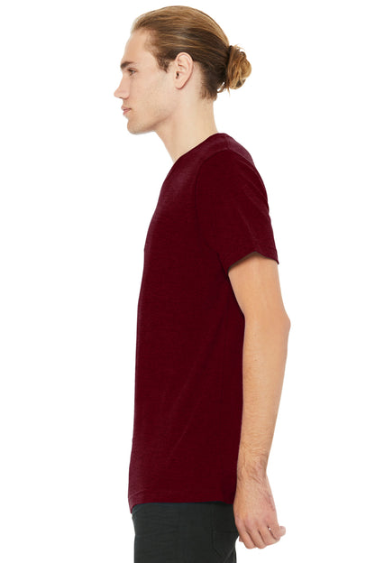 HtCardinal BELLA+CANVAS Unisex Heather CVC V-Neck Tee BC3005CVC