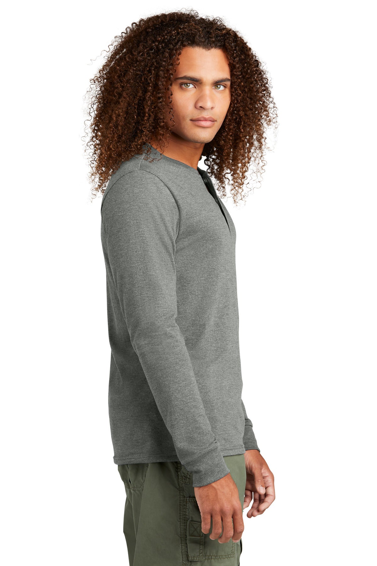 HtdChar District Perfect Tri Long Sleeve Henley DT145